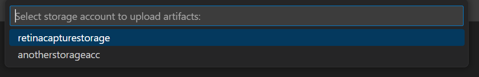 Step 2: Select Storage Account