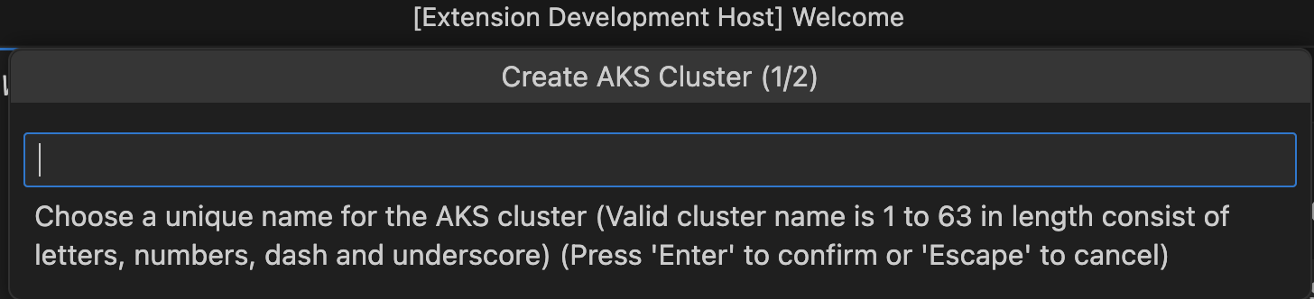 Step 1: Create Cluster Name